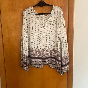 Brand new, Aeropostale bohemian flowy shirt. Brand new with tags